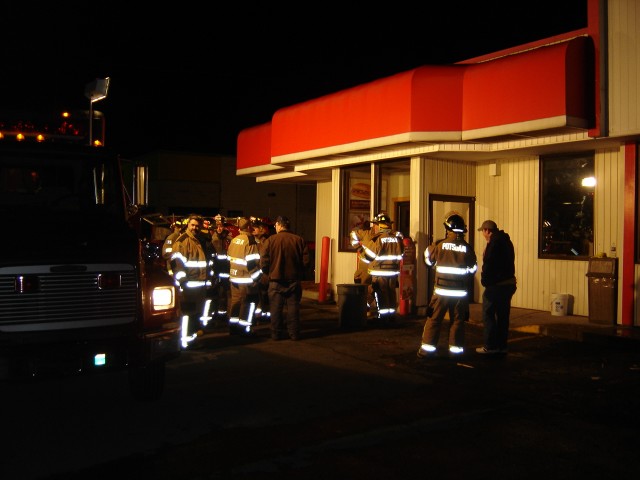 Structure Fire at Arby's, Market Street