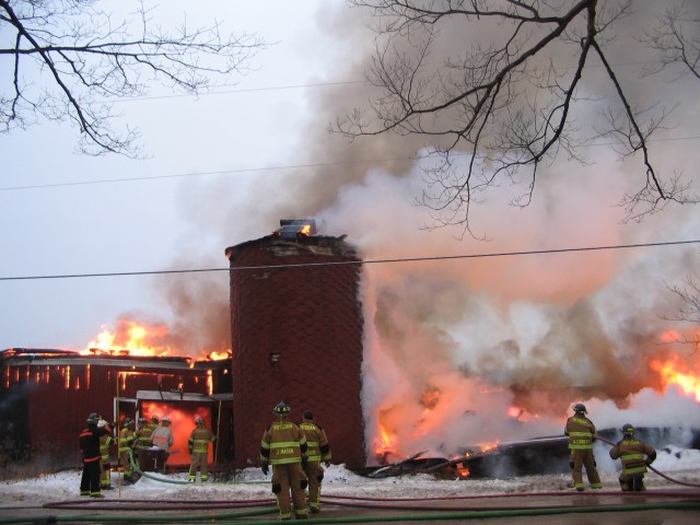 December 2005 - Working barn fire at the Cornett residence on the Bagdad Road in the Town of Potsdam.