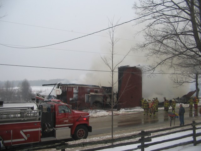 December 2005 - Working barn fire at the Cornett residence on the Bagdad Road.