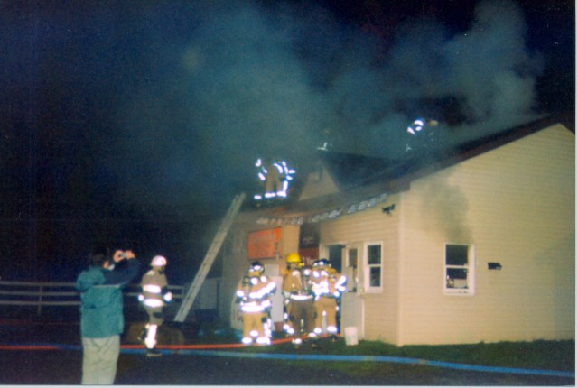 October 2003 - Structure fire at Todd's Mini Mart on SH56 south