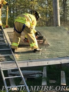 Ventilation training 5/15/2017-C. Matthie demonstrating his skills for Chief Perry