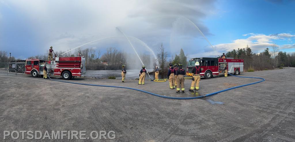 4/15/24 Monthly Training Night- E-48 and E-80 for a pumper relay