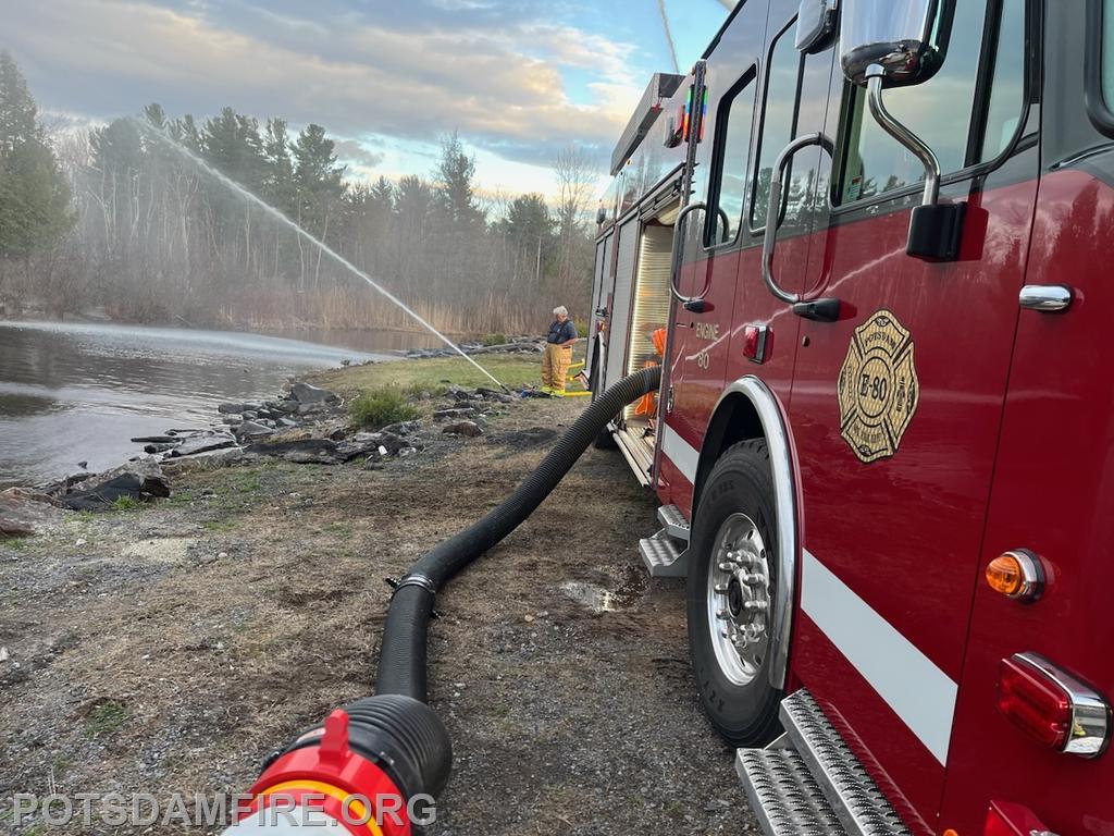 4/15/24 E-80 drafting at Boralax Dam