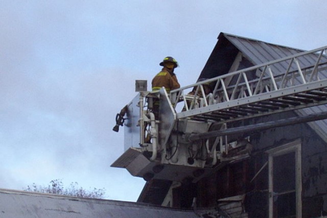 October 2004 - Live fire training burn at 32 Pine Street