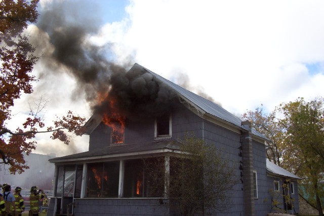 October 2004 - Live fire training burn at 32 Pine Street