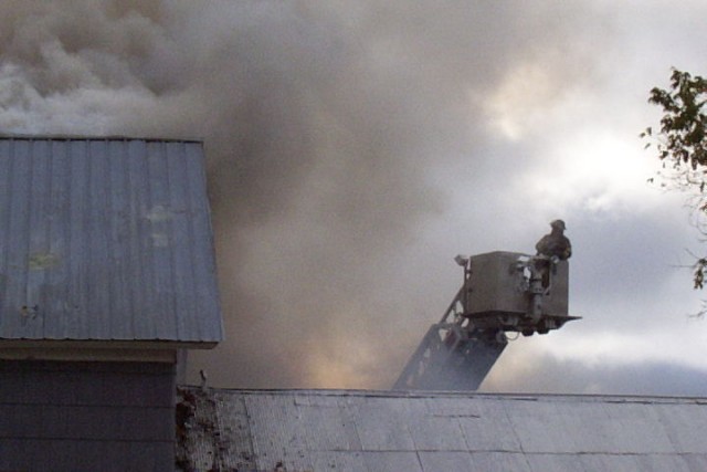 October 2004 - Live fire training burn at 32 Pine Street